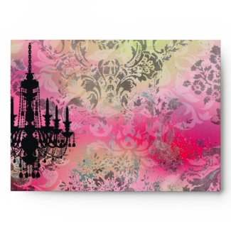 GC | Jolie Chandelier Rainbow Damask envelope