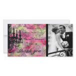 GC | Jolie Chandelier Rainbow Damask Customized Photo Card