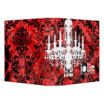 GC | Jolie Chandelier Red Liquorice Damask Vinyl Binders