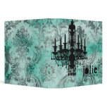 GC | Jolie Chandelier Turquoise Damask Binder