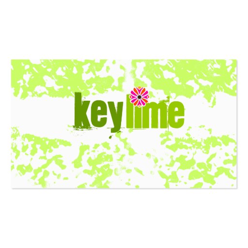 GC | Key Lime Grunge Business Card