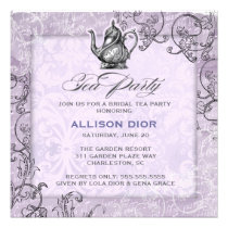 GC Lavender Tea Party Vintage invitations