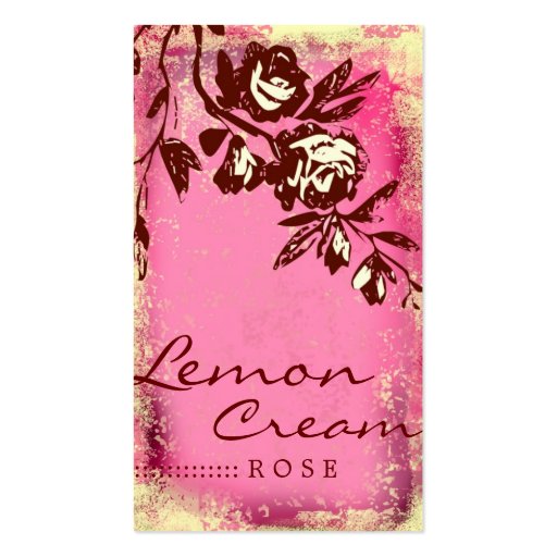 GC | Lemon Cream Rose Business Card