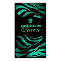 GC | Luscious Turquoise Grunge Queen Business Card