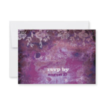 GC | Lusciously Rustic Plum RSVP Fits 5.25x5.25 Custom Invitations