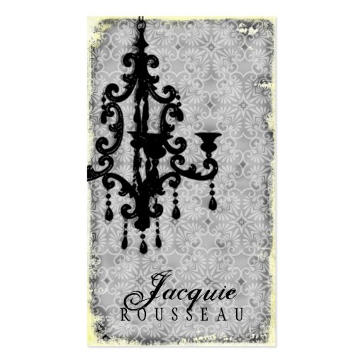 GC | Lustre Passionné - Grey Business Card Templates (front side)