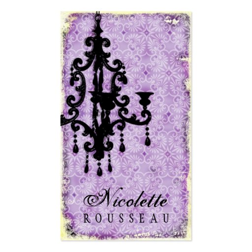 GC | Lustre Passionné - Pale Purple Business Card Template (front side)