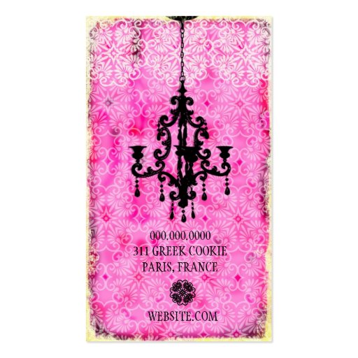 GC | Lustre Passionné - Pink Business Card (back side)