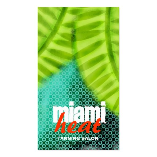 GC | Miami Heat Wave Grunge Business Cards (front side)