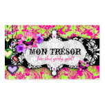 GC | Mon Trésor Hot Pink Lime Business Card Templates