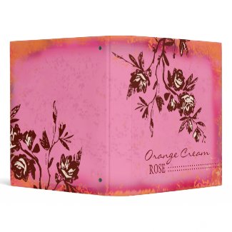 GC -Orange Cream Rose Binder binder