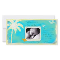 GC | Paradise Found Baby Boy Announcement photo cards by TheGreekCookie GC | Paradise Found Baby Boy Announcement photo cards