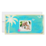 GC | Paradise Found Wedding Announcement Personalized Photo Card