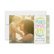 GC | Peace Love and Joy Grungy Linen Lime Custom Invite