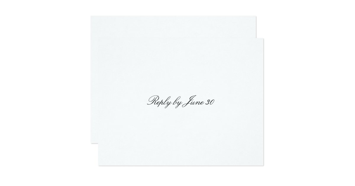 plain rsvp cards