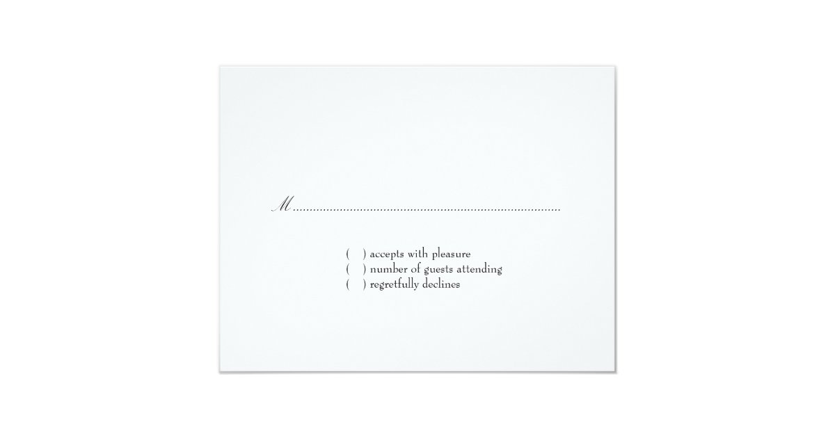 plain rsvp cards