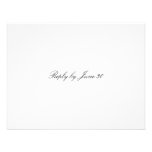 GC | Plain White RSVP Personalized Invitation