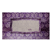 GC | Purple Rapture Place Card Business Card Template