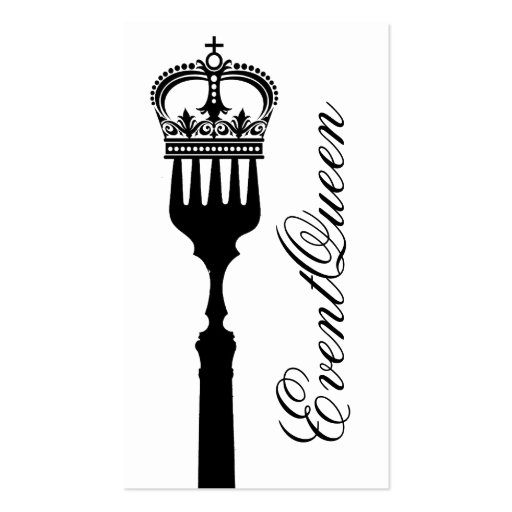 GC Queen Fork Business Card Templates (front side)