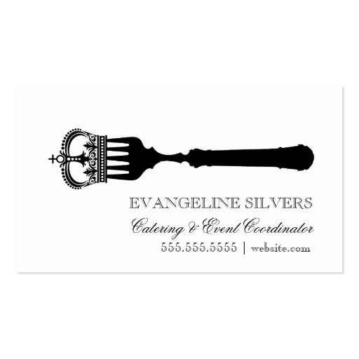 GC Queen Fork Business Card Templates (back side)