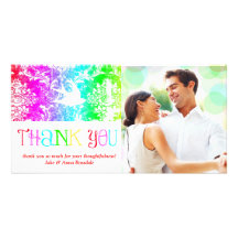 GC Rainbow Thank You Bird Photo Cards