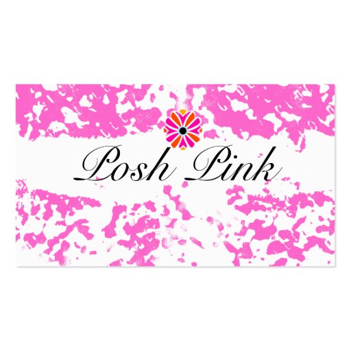 GC | Refreshing Pink Grunge Business Card Template