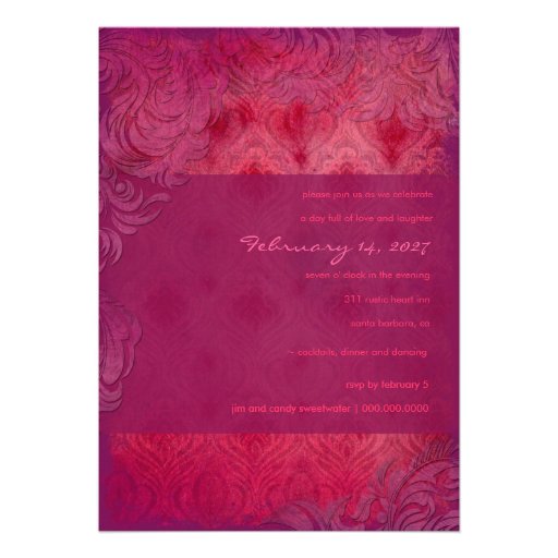 GC | Rouge Divine Valentine Vintage Invitation