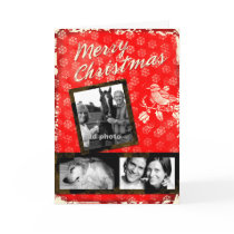 GC | Rustic Merry Christmas Photo Greeting Card by TheGreekCookie GC | Rustic Merry Christmas Photo Greeting Card