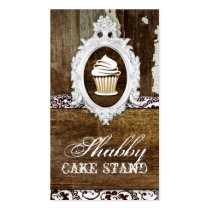 GC Shabby Cake Stand Baroque Frame business cards
