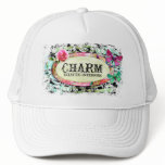 GC | SHABBY Vintage Charm - Black Damask Trucker Hat