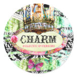 GC | Shabby Vintage Charm - Black Damask Sticker