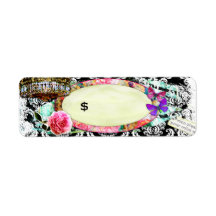 GC Shabby Vintage Charm Price Tag Custom Return Address Label