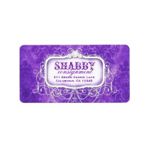 GC Shabby Vintage Purple Label labels