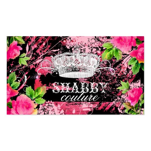 GC Shabby Wild Garden Tiara Business Cards (front side)