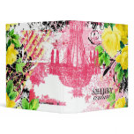 GC Shabby Yellow Rose Garden Chandelier Binder