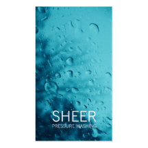 GC | Sheer Water Blue Business Cards