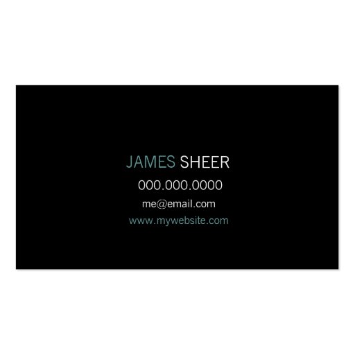 GC | Sheer Water Gray Business Card Templates (back side)