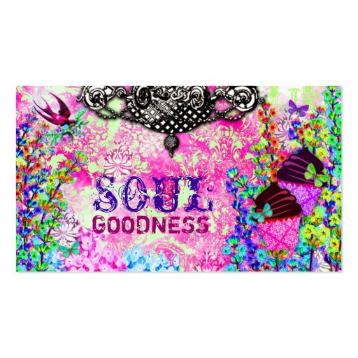 GC | Soul Goodness Cupcakes Business Card Templates (front side)