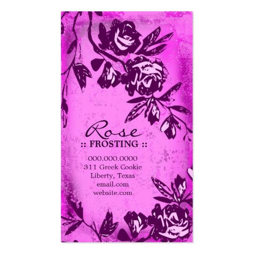 GC | Sugar Plum Rose Business Card (back side)