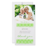 GC | Sweet Green Print Thank You Photo Card Template