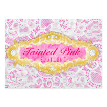 GC Tainted Pink Lace business cards
