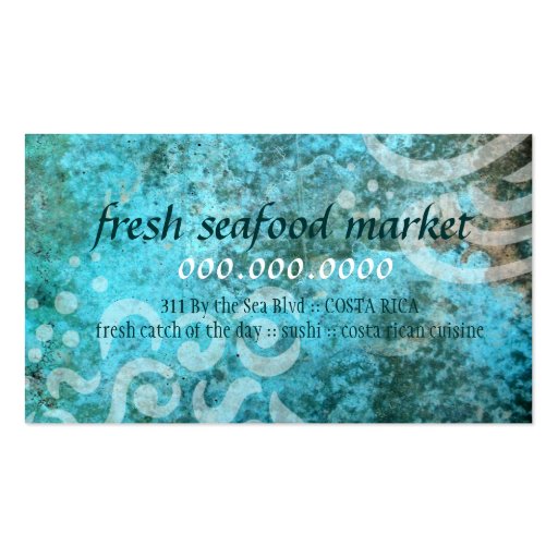 GC  | Under the Sea Business Card Template (back side)