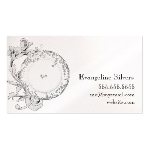 GC Vintage China Divine Silverware 2 Business Card (back side)