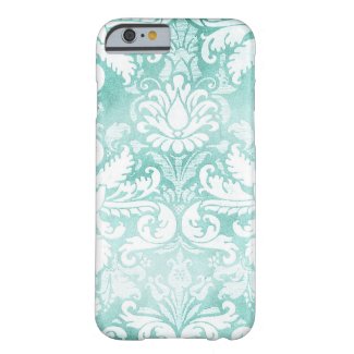 GC Vintage Damask Turquoise & White iPhone 6 Case