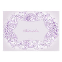 GC Vintage Lilac Scroll Card business cards