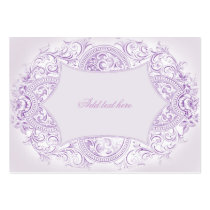 GC Vintage Lilac Scroll Card business cards