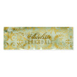 GC | Vintage Melon Gold Hang Tag Business Card Template