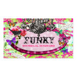 GC | Whimsical Vintage Charm Hot Lime Business Card Template