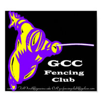 GCC Fencing Poster posters