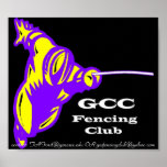 GCC Fencing Poster posters